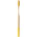 EXCEART 4pcs Organic Bamboo Toothbrushes with Charcoal Bristles for Natural Dental Care - Yellow - Buy Online on GoSupps.com