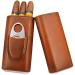 Koterry Three Finger Cigar Box Two End Hardware Belt Cigar Scissors Cigar Leather Case Portable Cigar Box B - Buy Online on GoSupps.com