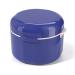 Binqilin denture box portable storage container for artificial teeth denture cleaning box with sieve basket denture denture bathing case to store soft (blue)
