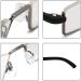 REAVEE 2 Pack Half Frame Metal Reading Glasses +2.75 Black/Blue with Portable Case - Lightweight Spring Hinge Readers for Women Men - Buy Online on GoSupps.com