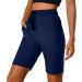 Hiking Shorts for Women Quick Dry 7" Cargo Shorts with Pockets Lightweight for Golf Walking Travel Athletic Summer Large Navy Blue