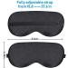 Silk Sleep Mask for Women and Men - Soft and Comfortable Eye Mask - Fully Adjustable (Lake Blue) - Buy Online on GoSupps.com