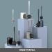 MR.SIGA Toilet Plunger and Bowl Brush Combo - Bathroom Cleaning Set, Black - Buy Online on GoSupps.com