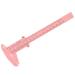 jojofuny R gle de Mesure pour Sourcils 150Mm en Plastique Rose Pied Coulisse Coulissant Portable Accessoire Pratique pour Maquillage des Sourcils et Microblading Outil Pr cis pour