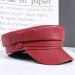 Danse Jupe Women's PU Leather Greek Fisherman Sailor Fiddler Hat Cap Beret - Red - Buy Online on GoSupps.com