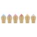 Sweet On You Ice Cream Cone Shaped Flavored Lip Balms Pack of 6 Flavors Party Favors Stocking Stuffers Prizes