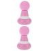 Magiclulu 2 sets Mini massage device Comfortable body massage gauge Neck massage device body muscle massager deep massage device cervical membrane fitness pebble gel pink small