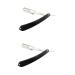 Angoily 2st Bartschneider kit straight razor per shaver razor razor knife blade Shavers hand razor for men razor from metal manual hairy knife man bamboo
