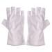 UV Glove Gel Manicures Glove UV Protection Gloves Polish Nail Drye Anti UV Fingerless Gloves 1Pair White - Buy Online on GoSupps.com