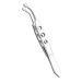 dijiusidy Eyelid Precision Tweezers Eye Clogging Removal Cleaning Clamps Portable Facial Tools with Non-Slip Handle Cosmetics Salon Small Rectangle Tip