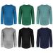 Boys/Toddler 6 Pack Athletic Performance Long Sleeve Undershirt Tops/Base Layer Cotton Stretch Shirts 6 Pack- Evergreen/ Blue/Arctic/Black/Grey/ Navy 5-6
