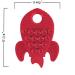 Poppies Red Rocket BPA-Free Silicone Suction Teether & Bath Toy - Buy Online on GoSupps.com