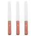 3 pieces of wax spatula non -stick wax spatula spatula wax applianter hair removal applicator spatula scrap wax application applianter spatula metal depilation wax spatula