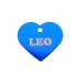 Dog brand cat brand heart pet aluminum |Dogs & cats |Including engraving |Many colors |Fastening ring |Light - robust (blue)