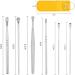 6pcs Stainless Steel Ear Wax Remover Set for Baby & Adults - Black - Buy Online on GoSupps.com