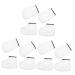 Healeved 6 Pairs Hand and Foot Mask Wax Tools Paraffin Wax Mitt Paraffin Wax Liners Thermal Mitten Paraffin Wax for Hands Spa Gloves and Socks Boot Glove Polyester White Take a Bath Remover