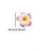 12PCS Hawaiian Plumeria Flower Hair Clips - Bohemia Foam Hairpins for Bridal Wedding Party Beach Holiday (Rose Red) - Buy Online on GoSupps.com