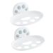 Amosfun 2 Pcs Box Soap Box Soap Rack Shower Soap Holder Shower Basket Soap Dish Soap Storage Soap Holder Bathroom Soap Draining Dish Hygiene Plastic Storage Rack White Wall-mounted