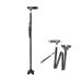 Folding Walking Sticks Lightweight Portable Aluminum Alloy Lighted Height Adjustable Non-Slip Four-Foot Comfy Grip Sticks Interesting