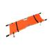 Portable Emergency Rescue Stretcher-Folding with Wheels Aluminum Alloy Emergency Rescue Stair Stretcher-for Hospital Sports Venues Soft Stretcher Camouflage (Orange)