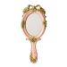 Widybord Cute Vintage Hand Mirrors Makeup Vanity Mirror Handheld Cosmetic Mirror with Handle for Gifts Pink