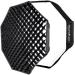 Godox FW120 Grid Softbox Strip Box 120cm Octagon Honeycomb Grid with Bowens Mount - Buy Online on GoSupps.com
