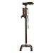 Walking Stick for Support & Stability Lightweight Contoured Handle Handicapped Disabled Adjustable Height Crutches Hello Independence Black