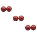 Fomiyes 6 pth rolling hand round tool health balls Massage ball made of wood Baoding balls with glockenspiel Chinese massage balls Hand exercise red rose wood fitness wooden handball