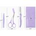 JOPOYOCO Eyebrow Trimmer Scissors with Comb Stainless Steel Eyebrow Razor Eyelash Hair Scissors Beginner Eyebrow Trimmer Set Make Up Tool - Buy Online on GoSupps.com