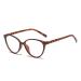Fuqinqingoz Cashion Catal Eye Leading Classes Anti-Blue Light Glasses Anti-eyes load computer reader HD flat light mirror for women (Color: Hawksbill Size: +150) +150 Hawksbill