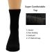Copper Infused Diabetic Socks - Super Stretch Comfort for Men and Women (Black, 2 Pairs) - Buy Online on GoSupps.com