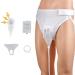Urinal for Men Elderly Portable Wearable Silicone Material with Urine Collection Bag Urinary Drainage System Skin-Friendly and Odorless Comes with Roomy Pants &2 Urine Bags(1L&2L) (Men)