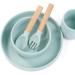 Baby Fork and Spoon Set - 4 Pcs Silicone Feeding Utensils for Easy Grip | Toddler Cutlery Kit for Kids | Children's Flatware Set for Infant Weaning 6-12 Months - Buy Online on GoSupps.com