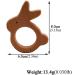 Wendysun 10pcs Cartoon Wood Teether - Natural Animal Rabbit Shape Baby Teething Nursing Beech Teether Toy - Buy Online on GoSupps.com