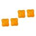 Homsfou 4 pieces handball massage foot massager acupressure hexagonal massage ball deep massage gauge provide massage balls for exercises gymnastics ball fitness yoga natural rubber extract 6x6cmx2pcs yellowx2st