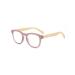 Fashion Reading Glasses for Women Men Lightweight Wooden Temples Readers Anti Eyestrain Eyeglasses (Color : Purple Size : 2.5x)
