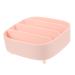 Angoily Box Makeup Storage Box Lipstick Organizer for Drawer Eyeshadow Palettes Organizer Powder Makeup Vanity Makeup Palettes Organizers Lipstick Holder Tray Pp Desktop Pink 20.6X20X8.6CM Pink