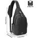 G4Free RFID Blocking Sling Bag | Crossbody Chest Bag for Hiking & Travel - Black - Buy Online on GoSupps.com