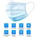 BigBig Home 100 Pieces Soft Disposable Face Masks - 3-Layer Dustproof Protective Masks with Ear Loops - Blue - Buy Online on GoSupps.com