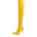 Buy Women's Yellow Stiletto Ankle Boots | High Heels & Winter Styles | EU Size 41 - Elevate Your Fashion! - Buy Online on GoSupps.com