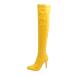 Women Stiletto Sexy ankle boots Overknees Boots Women High Heels Plateau Boots Long -shaped boots Winter boots Women Labor boots Socken boots Leading boots lady boots 41 EU yellow