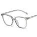 Zhuyiqz Large square anti-blue light and fatigue relieves computer reader presbyopia glasses reading glasses Large flat light mirror (color: gray size: +250) +250 gray