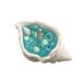 Marine-Themed Wax melt Starfish and Seashell-Shaped Scented Candles 4 in 1 (Baby Blue)