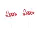 SAFIGLE 20 Pcs Paper Cupcake Picks Decorative Cake Picks Love Cake Picks Cupcake Topper Diy Cake Insert Topper Valentine s Day Decorative Cake Toppers Party Supplies Self Made Love Letter Redx2pcs 10pcsx2pcs