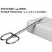 High Grade 440C Japanese Steel Cuticle Scissors - Precise Pointed Tip for Men and Women - Manicure, Pedicure, Eyebrow, Nail Trimming, Eyelash, Dry Skin - Matte Silver - Buy Online on GoSupps.com