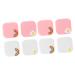 JECOMPRIS container 8 STK contact lens containers tweezers and suction rod Mini holder case cleaning case travel set for contact lenses remote student press stationery plastic