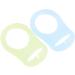 10pcs Silicone Pacifier Soothers | Baby Dummy Teat Holders & Clip Adapters - Multi Design for International Shipping - Buy Online on GoSupps.com