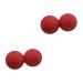 Partykindom 2st peanut massage foot massage massage roller relaxation ball yoga-ball silicone roller peanuts massage ball peanut ball peanut yoga roller foot sole massage ball fascia ball fitness
