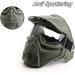 TUXING Airsoft Mask Full Face Tactical with Lens Goggles for Halloween CS Paintball Game - Green - Buy Online on GoSupps.com