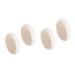 STOBAZA Sponges 4 Pcs Smooth Skin Glabrous Skin Esponja para Ba arse Sponge Beige Exfoliating Loofah Sponge Natural Loofah Sponge Bath Sponge Bath Loofah Shower Loofah Oval Set 1 Count (Pack of 1)